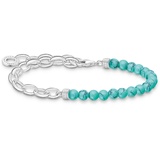 Thomas Sabo Armband mit blauen Perlen 925 Sterling Silber und Türkisfarbene Beads