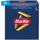 Barilla Pasta Penne Rigate 1 kg, 15er Pack