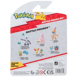 Jazwares Pokémon PKW3056 Battle Figure Set-Lichtel, Pikachu, Flegmon