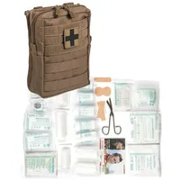 Mil-Tec Mil-Tec® First Aid Set LEINA Pro • 45 Teile • Großes Erste-Hilfe Set für Outdoor, Reise & Zuhause • IFAK Tasche • Notfallset Made in Germany • Verbandtasche mit Inhalt • Dark Coyote