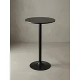KADIMA DESIGN Bartisch rund 60 x 60 x 100 cm Schwarz