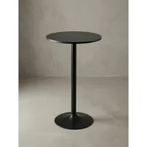 KADIMA DESIGN Bartisch rund 60 x 60 x 100 cm Schwarz