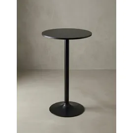 KADIMA DESIGN Bartisch rund 60 x 60 x 100 cm Schwarz