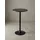 KADIMA DESIGN Bartisch rund 60 x 60 x 100 cm Schwarz