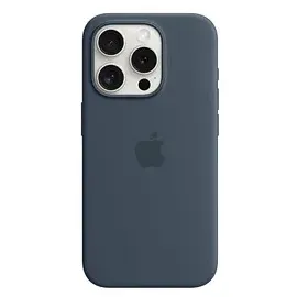 Apple iPhone 15 Pro Silikon Case sturmblau