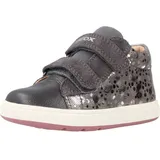 GEOX Baby-Mädchen B BIGLIA Girl C Sneaker, DK Grey/DK Silver, 22 EU