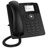 Snom D735 Desk Telephone schwarz Schnurgebundenes Telefon, VoIP PoE Farbdisplay Schwarz