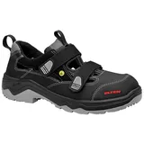 ELTEN LASLO ESD S1P Herren, Leder/Textil, Stahlkappe, leicht, klassisch, Schwarz,
