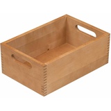 KESPER 18410 Stapelkiste/Allzweckkiste 30 x 20 x 13 cm, Buchenholz/Holzkiste