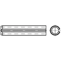 Industrial Quality Supplies DIN 7346 Spannstift (Spannhülse), leichte Ausführung,