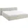 Meise Möbel Polsterbett »Cube«, mit Bettkasten beige , Maße (cm): B: 218 H: 82