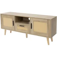 ML-Design TV-Schrank 120x50,5x30 cm Eiche Optik Fernseher bis 55