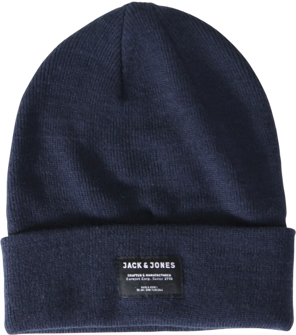 Jack & Jones Herren Mütze JJDNA BEANIE Blau One Size