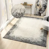 OTTO home Teppich OTTO HOME "Leksa", grau, B:200cm H:15mm L:300cm, Kunstfaser, Teppiche, Teppich, im Vintage-Look, Wohnzimmer, Schlafzimmer, Esszimmer