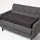Homescapes Sitzkissen Bezug 100 x 50 x 10 cm schwarz 1 St.