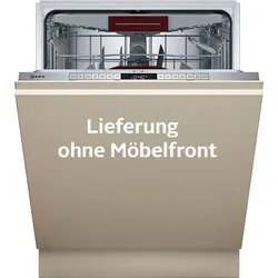 NEFF vollintegrierbarer Geschirrspüler "S255ECX06E", C (A-G), silber (eh19), B:59,8cm H:86,5cm T:55cm, Geschirrspüler, Time Light: auf den Boden projizierte Restlaufzeit