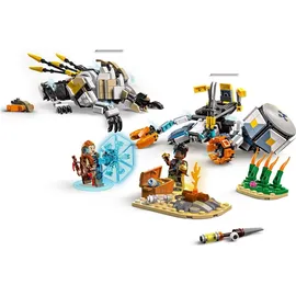 LEGO Horizon Adventures Aloy und Varl vs. Panzerwanderer und Sägezahn