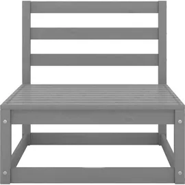vidaXL Garten-Lounge-Set 4-tlg. grau