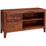 Massivmoebel24 Brooklyn 15 Lowboard 110x40x60 cm Braun Holz, Massivholz