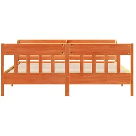 vidaXL Massivholzbett 180 x 200 cm Braun