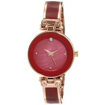 Anne Klein Women's Genuine Diamond Dial Bangle Watch