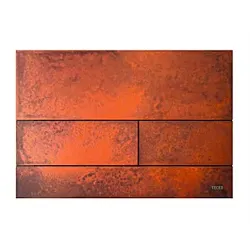 TECEsquare II Metall WC-Betätigungsplatte 9240845 Rusted steel