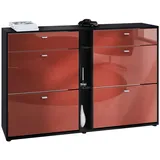 Vladon Schuhschrank Bordeaux, Holzwerkstoff, cm, Garderobe, Schuhaufbewahrung, Schuhschränke