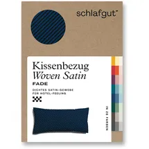 schlafgut Kissenbezug Woven Fade 40 x 80 cm Blau