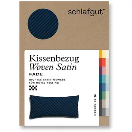 schlafgut Kissenbezug Woven Fade 40 x 80 cm Blau
