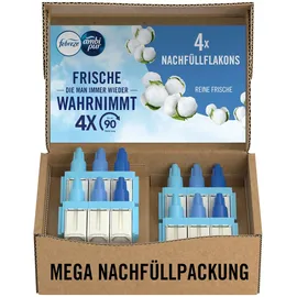 Febreze 3Volution Reine Frische Duftstecker Nachfüller 80ml, 3 Abwechselnde Düfte Bekämpfen Gerüche