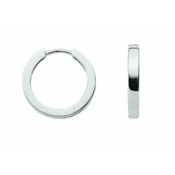 Paar Creolen ADELIA ́S "Damen Silberschmuck", silber, Ohrringe, Damen, Damen, Silber 925 (Sterlingsilber), 925 Sterling Silber Silberschmuck für Damen