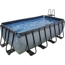 EXIT TOYS Stone Pool 400 x 200 x 122 cm inkl. Filterpumpe