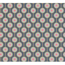 A.S. Création Retro-Tapete 0,53 x 8,5 m 395371 Blau/Gelb/Pink