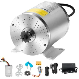 Vevor 500 W elektrischer bürstenloser Gleichstrommotor-Bausatz – 36 V, 3000 U/min Motor mit Drehzahlregler, Gasgriff-Bausatz, Elektromotor, Ideal für Go Karts E-Bike Motorrad Roller