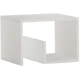 FMD Möbel, Beistelltisch Mike, weiß, maße 59.0 x 38.0 x 36.0 cm (BHT)