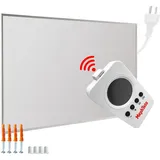 Mephisto Infrarotheizung Wandheizung inkl. Thermostat WIFI APP Steuerung 1200W inkl. Wandmontage-Set