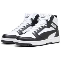 Puma Rebound V6 Sneaker White Black Shadow Gray White, 43