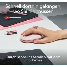 Logitech POP Icon Combo DE Rose und Off-White