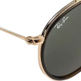 Ray-Ban Round Metal RB3447 001 50-21 polished gold/green classic