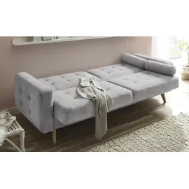 deinbett Schlafsofa mit Bettkasten Fjord ¦ grau ¦ Maße (cm): B: 226 H: 88 T: 90.0
