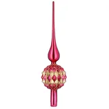 inges magic & goodz Inges Magic - Goodz Christbaumspitze Glas 31cm mit Ornamenten - Gentle Pink