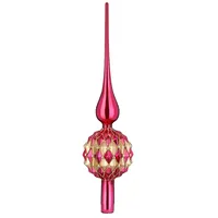 inges magic & goodz Inges Magic - Goodz Christbaumspitze Glas 31cm mit Ornamenten - Gentle Pink