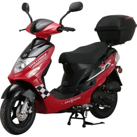 Alpha Motors CityLeader 50 ccm 3,0 PS 45 km/h rot inkl. Topcase