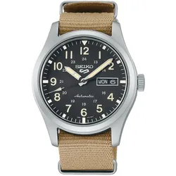 Seiko SRPG35K1 Herren-Armbanduhr Automatik Beige/Schwarz