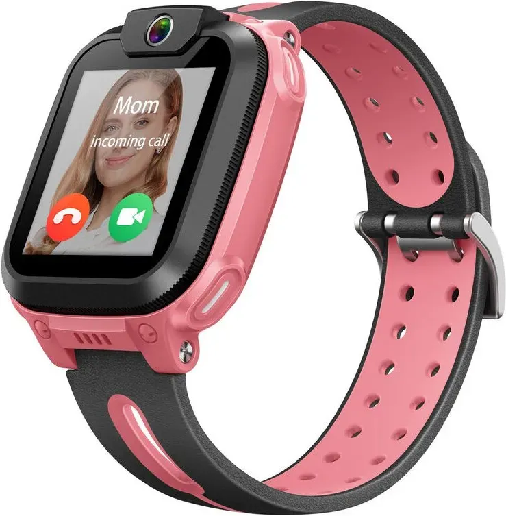 imoo Z1 Kinder-Smartwatch mit Telefonfunktion – unterstützt Echtzeit-Ortung, 4G-Video- und Sprachanrufe (Pink)
