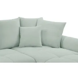 bobb Eckcouch Flachgewebe 3-Sitzer Beige