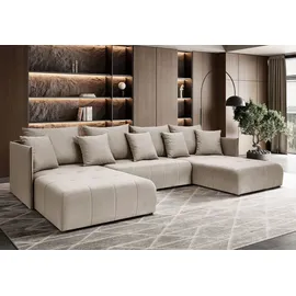 lookway WOHNLANDSCHAFT APOLLO U mit Schlaffunktion und Bettkasten Castel 15