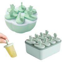 Irtyif Eisformen Kinder, Silikon Eisformen Eis am Stiel Silikon, 2 Stück Mit Deckel Wassereis Formen Popsiscle aus lebensmittelechtem Silikon (12.5CM*11 * 9CM)