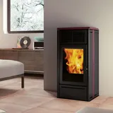 Edilkamin Nara2 Up Pelletofen Keramik Bordeaux