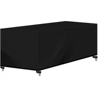 Woltu Abdeckung Rechteckig 170 x 95 x 74 cm Schwarz